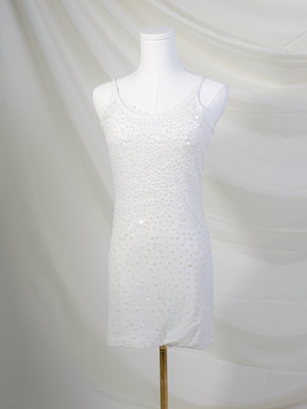 Alice & Olivia Sequin Sheer Mini Dress